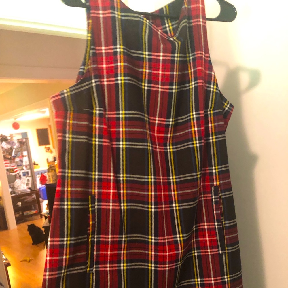 BB Dakota plaid shift dress 1X